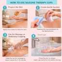 Silicone Cupping Therapy Set - Massage Therapy Cups for Arthritis, Pain Relief, Anti Aging, and Anti-Cellulite - Cupping Kit for Relaxation and Muscle Recovery