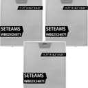 3 Pack WB02X24871 Range Hood Filter - Exact Fit 11.77" x 10.2" x 0.31" - Fits GE JVW5361EJ1ES, JVW5361SJSS, JVW5361EJ2ES, JVW5361BJ1TS by seteams (3 pack)