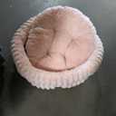 BALANCE Cat Bed Kitten Bed, Washable Round Cat Beds for Indoor Cats,Super Soft Plush Faux Fur Pet Bed for Puppy and Kitten with Anti-Slip Bottom (20.0"L x 20.0"W x 8"Th)