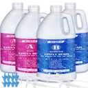 Epoxy Resin Kit, 4 Gallon Epoxy Resin Crystal Clear Not Yellowing No Bubble Self Leveling for DIY Molds Wood Jewelry Table Tops Bar Top Casting Coating Crafts Supplies Easy Mix 1:1 Ratio