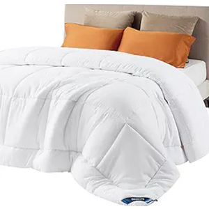 Bedsure Comforter Duvet Insert - Quilted Comforters King Size, All Season Duvet, Down Alternative Bedding, with 8 Tabs, Gifts for Women/Men, White, King 90 x 102 Inches