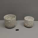 5.8 Inch Self Watering Planters for Indoor Plants with Bottom Watering,2Pack Flower Plant Pots for Outdoor with Drainage, Durable Plastic planters Pots(White)