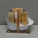 Gift Baskets for Women, Body & Earth Gift Set with Jasmine & Honey Scent Includes Bubble Bath, Hand Cream, Holiday Gift Baskets, Bath and Body Gift Sets for Women, Happy New Year Gifts