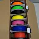 JAYO PETG Filament 1.75mm Bundle 2KG, Strong Toughness PETG 3D Printer Filament, Dimensional Accuracy +/- 0.02 mm, Fits for Most FDM 3D Printers (Black, White, Green, Red, Blue, Orange, Yellow, Pink)