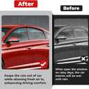 Canvcle Sonata Rain Guards - Window Visors for Hyundai Sonata 2015-2019, Outside-Mount Tape-On Side Window Wind Deflectors for Hyundai Sonata Accessories, Vent Visors Shades Rainproof Black 4PCS