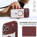 Faiono Magnetic for iPhone 17 Pro Max Case [Full Camera Protection][Military-Grade Protection][Compatible with MagSafe] Shockproof Protective Slim Phone Case for iPhone 17 Pro Max, Claret
