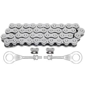 CT200U Front Jackshaft Chain 420 Chain 42 Links for Coleman CT200U CT200U-EX BT200X Baja Heat Warrior MB165 MB200 Hensim Mini Bike Parts with Chain Adjuster