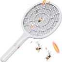 YsChois®, Electric Fly Swatter Racket - Bug Zapper Racket with Powerful Grid - Easy to Use, Lightweight - Indoor & Outdoor Use - Empirical Use Tips (Included) - AA Battery Required (Not Included)