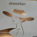 Dressfan Wide Brim Fascinator Derby Hats for Women,20s Detachable Flower Hat with Headband for Derby Church Wedding Tea Party (Blue, M)
