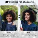6 x Unisex Bachelor's Cap Fixing Hair Hoop - Minimalist Handmade Design Graduation Season Photo Prop Commencement Essential Decor