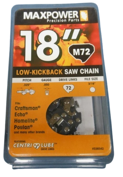 MaxPower 336542 18" M72 Low-KickBack Saw Chain