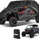 NEVERLAND UTV Cover Heavy Waterproof Denier Oxford Cloth for Polaris RZR Yamaha Can-Am Defender Kawasaki Ranger Cover 4-6 Passenger Black
