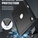 MoKo for iPad (A16) 11th/10th Generation Case 2025/2022, Heavy Duty Shockproof Dual Layer Full Body Protective Cover, Built-in Screen Protector and Kickstand for iPad 11/10.9 Inch,Black