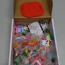 Flower Bulding-Blocks Vase Puzzle-Sets for Blossom Bouquet 10280 40725, Transparent Display Stand. 516 Pcs Home Decor for Mom, Valentines Day for Her, Birthdays for Women