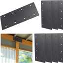 9.25x4.5 Inch Straight Steel Mending Plate 8PCS, 0.12'' Thick Flat I Shape Brackets, Ideal for Wood 6x6 Lumber, for Pergola, Fence, Farm, Mending and Connecting Projects