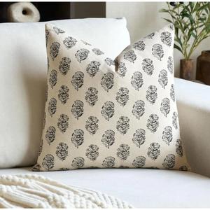 Floral Vintage Throw Pillow Covers 18x18 Pillow Cover Block Print Decorative Cushion Covers Farmhouse Neutral Accent Home Décor for Sofa Couch Living Room Bedroom, 1PC, Charcoal Black Floral Vintage Throw Pillow Covers 18x18 Pillow Cover Block Print Decorative Cushion Covers Farmhouse Neutral Accent Home Décor for Sofa Couch Living Room Bedroom, 1PC, Charcoal Black