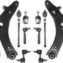 Front Lower Control Arm Ball Joint Sway Bar Tie Rod Boot Suspension Kit 12Pcs Fit For 2009-2013 Subaru Forester