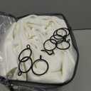 Extra Wide Pinch Pleat Linen Curtains 108 Inches Long for Living Room Sliding Glass Door 100 Inch Wide Semi Sheer Curtain Cream Ivory Pleated Drape Hooks Rings 100x108 Large Window Curtain 1 Panel (Natural)