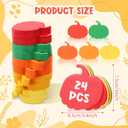 Maitys 48 Pcs Fall Pumpkin Sticky Notes and Pens Set Thanksgiving Pumpkin Self Stick Note Pads Ballpoint Pens Classroom Gifts Fall Party Favors for Autumn School Halloween Office Supplies(Colorful)