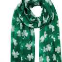 American Trends St Patrick Scarf for Women Irish Scarf St Patrick Gift Scarf St Patrick Costume Scarf Lightweight Scarf