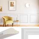 Peel and Stick Wall Molding Kit, Pre-Cut Panels for Interior Wall Decor, Pre-Adhesive Wall Molding Trim for Home Decor, Style1(4 Frames)