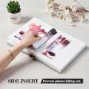 Pssoss Photo Album 5x7 with Writing Space Linen Cover 5x7 Photo Album Book Holds 30 Photos Ideal for Wedding Theme-Album and Baby Photo Albums (Beige,30 Pockets)
