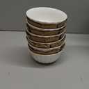 HOMBENE White Porcelain Fruit Bowls, 4.7 Inch Serving Bowls,Ice Cream Bowl, Kitchen Bowl Set, Microwave and Dishwasher Safe, Set of 6