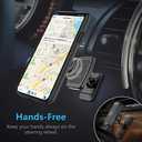 (2 Pack Universal Stick On Dashboard Magnetic Phone Car Mount, for Cell Phones and Mini Tablets with Fast Swift-snap Technology, (Newer Bigger Model)