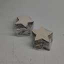 60 Pieces 5 Inch Unfinished Wooden Star Blank Natural Wood Slices Wooden Cutout Tiles for DIY Crafts Home Decoration Painting Staining