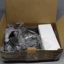 Consumest Corner Shower Caddy Standing - 3-Tier Stainless Steel Shower Organizer with Soap Holder and 4 Hooks, Large Capacity Corner Shelf Stand for Bathroom, Rest Room, Black