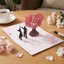 Valentines Day Card, 3D Pop Up Love Tree Hearts Couple Valentines Card for Her, Wife, Husband, Him, CoupleIdeal Gift for Wedding, Anniversary, Romantic Birthday, Valentines, Mothers Day, 6x8 inch