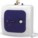 110V-120V 1500W Small Electric Under Sink Tank 8 Gallon Hot Water Heater Storage,Food Trucks Instant RV TR Trailer Kitchen Compact,Wall or Floor Mounted, Easy to Install,30L