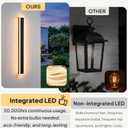 2 Pack 39.4" Long Outdoor Modern LED Wall Lights, 3000K Warm White Black Linear Exterior Wall Sconces, IP65 Waterproof Hardwired Wall Mount Light Fixtures for Porch, Garage, Entryway, Patio, 39.4in