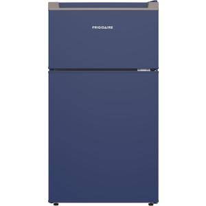 Frigidaire Compact Refrigerator with Top Freezer - 2 Door Fridge with 3.2 Cu Ft, Contemporary Series, Blue, 3.1 cu ft