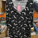 LIENRIDY Women's Plus Size 3/4 Sleeve Tops V Neck Henley Shirt Floral Tunic Tops, 3X