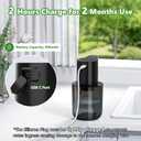 Wall Mounted Automatic Soap Dispenser 13.5oz/400ml Rechargeable Foaming Soap Dispenser Touchless for Hand Dish, IPX5 Waterproof for Bathroom/Kitchen/Washroom, Black