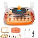 Incubators for Hatching Eggs, 24 Egg Incubator, Automatic Egg Turner with Humidity Control & Digital Temperature, Hatch Day, Auto Water Refill, 360Viewing for Chicken, Duck, Quail, Duck, Goose