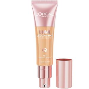 L'Oreal Paris Lumi Le Glow Skin Tint, Lightweight Water-Based Tinted Serum with Foundation-Like Coverage, Glow Illuminator, Warm 130, 0.85 Fl Oz (0.85 Fl Oz (Pack of 1), 130 Light Warm)