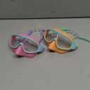 VegoVia 2 Pack Kids Swim Goggles with Nose Cover, Anti-Fog UV Protection Swimming Goggles for Kids Youth 3-15 (Pink & Orange)