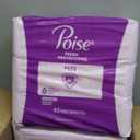 Poise Incontinence & Postpartum Pads for Bladder Leaks, 5 Drop Maximum Absorbency, Long Length, 84 Count