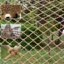 Bunifa Safety Hemp Rope Net Kids Climbing Tree House Children Netting Balcony Stairs Fence Railing Garden Playground Protection Heavy Duty Indoor & Outdoor Decor Rope Net 6mm/8cm 3.3x6.6ft(1x2m)