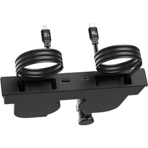 USB HUB for Tesla New Model Y Juniper & Model 3 Highland，Hidden Docking Station Design，Tesla Model 3 (2024 2025 2026)/New Model Y Juniper Accessories for Phone Charger Fast Charging Cables