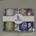 4 - Pack Inspirational Christian Coffee Mug for Women & Men - Scripture Coffee Cups with Bible Verses - Religious Coffee Mugs - Faith Based Gift Set - Ceramic Christian Mug