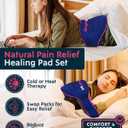 Magic Gel Ice Pack for Back Pain Relief | 1 Pack Reusable Lower Back Wrap for Hot or Cold Therapy | Relief for Lower Lumbar, Sciatic Nerve, Herniated or Degenerative Disc, Coccyx, Tailbone Pain