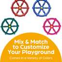 Jungle Gym Kingdom Swing Set Accessories - Pirate Ship Steering Wheel for Kids Outdoor Playhouse, Treehouse & Backyard Playset - Playground Equipment (Pink)