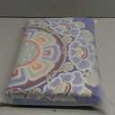 Mahjong Mat with Carrying Bag 31.5" x 31.5" Non-Slip Noise Reduction Floral Mandala Blue White Paisley Motifs Orange Flowers Table Mat for Mahjong Poker Dominoes Card Board Tile Games (Color6)