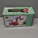 Apple Peeler Corer, Long lasting Chrome Cast Magnesium Alloy Apple Peeler Slicer Corer with Stainless Steel Blades and Powerful Suction Base for Apples and Potato(Red)