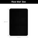 Vicwe Area Mat for Hard Floor, 4.75'7' Area Rug for Home, PVC Non-Slip Floor Protector for Dining Room, Large Anti-Scratch Floor Mats for Laundry Room, Kitchen, Bedroom (Black)