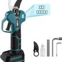 Brushless Electric Pruning Shears for Makita 18V Battery, Portable Cordless Pruning Shears with LCD DisplaySK5 Blades, Adjustable Cutting Diameter 0.8-1.2 Inch for Gardening Tree Pruning(NO Battery)