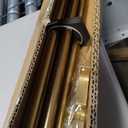 Double Curtain Rods 72-144 Inches for Windows, 1 Inch Diameter Adjustable Heavy Duty Drapery Rod with Aluminum Alloy Brackets and Finials, Modern Stylish Dual Curtains Rod, Brushed Gold